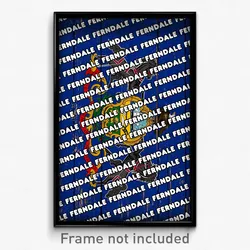 Ferndale Pennsylvania Poster (PA City Souvenir 11x17 Town Print)