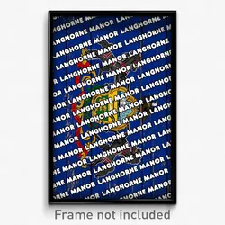 Langhorne Manor Pennsylvania Poster (PA City Souvenir 11x17 Town Print)