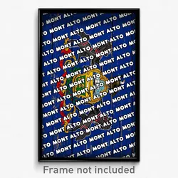 Mont Alto Pennsylvania Poster (PA City Souvenir 11x17 Town Print)