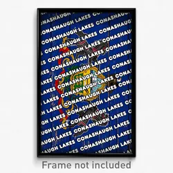 Conashaugh Lakes Pennsylvania Poster (PA City Souvenir 11x17 Town Print)