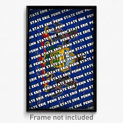 Penn State Erie Pennsylvania Poster (PA City Souvenir 11x17 Town Print)