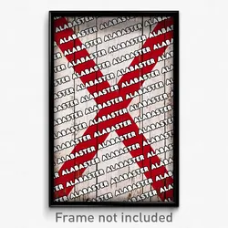 Alabaster Alabama Poster (AL City Souvenir 11x17 Town Print)