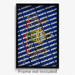 North Charleroi Pennsylvania Poster (PA City Souvenir 11x17 Town Print)