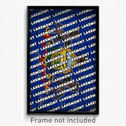 Lakemont Pennsylvania Poster (PA City Souvenir 11x17 Town Print)
