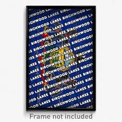 Birchwood Lakes Pennsylvania Poster (PA City Souvenir 11x17 Town Print)