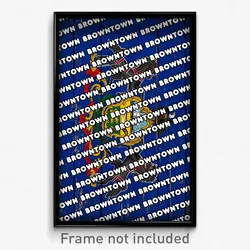 Browntown Pennsylvania Poster (PA City Souvenir 11x17 Town Print)