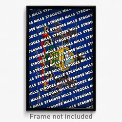 Strodes Mills Pennsylvania Poster (PA City Souvenir 11x17 Town Print)