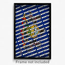 Montgomery Pennsylvania Poster (PA City Souvenir 11x17 Town Print)