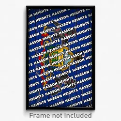 Hasson Heights Pennsylvania Poster (PA City Souvenir 11x17 Town Print)