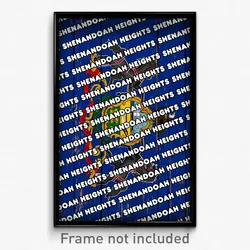 Shenandoah Heights Pennsylvania Poster (PA City Souvenir 11x17 Town Print)