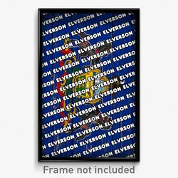 Elverson Pennsylvania Poster (PA City Souvenir 11x17 Town Print)