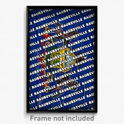 Raubsville Pennsylvania Poster (PA City Souvenir 11x17 Town Print)