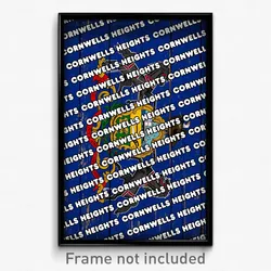 Cornwells Heights Pennsylvania Poster (PA City Souvenir 11x17 Town Print)
