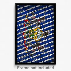 Windsor Pennsylvania Poster (PA City Souvenir 11x17 Town Print)