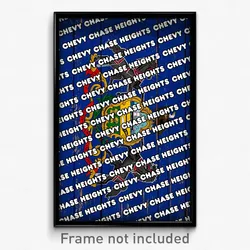 Chevy Chase Heights Pennsylvania Poster (PA City Souvenir 11x17 Town Print)