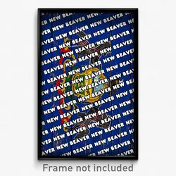 New Beaver Pennsylvania Poster (PA City Souvenir 11x17 Town Print)