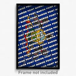 Point Marion Pennsylvania Poster (PA City Souvenir 11x17 Town Print)