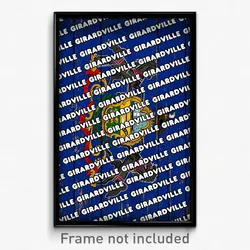 Girardville Pennsylvania Poster (PA City Souvenir 11x17 Town Print)