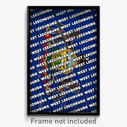 West Leechburg Pennsylvania Poster (PA City Souvenir 11x17 Town Print)