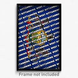 West Kittanning Pennsylvania Poster (PA City Souvenir 11x17 Town Print)