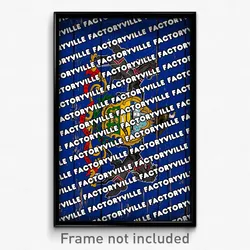 Factoryville Pennsylvania Poster (PA City Souvenir 11x17 Town Print)
