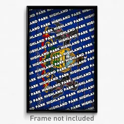 Highland Park Pennsylvania Poster (PA City Souvenir 11x17 Town Print)