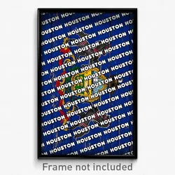 Houston Pennsylvania Poster (PA City Souvenir 11x17 Town Print)