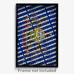 Williamsburg Pennsylvania Poster (PA City Souvenir 11x17 Town Print)