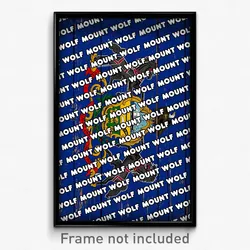 Mount Wolf Pennsylvania Poster (PA City Souvenir 11x17 Town Print)