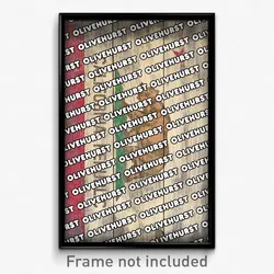Olivehurst California Poster (CA City Souvenir 11x17 Town Print)