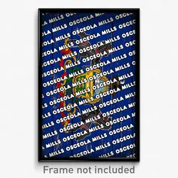 Osceola Mills Pennsylvania Poster (PA City Souvenir 11x17 Town Print)