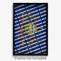 Milesburg Pennsylvania Poster (PA City Souvenir 11x17 Town Print)