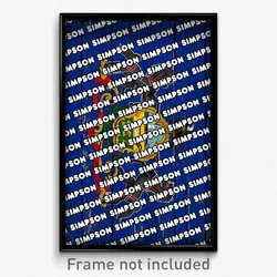 Simpson Pennsylvania Poster (PA City Souvenir 11x17 Town Print)