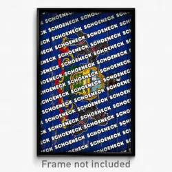 Schoeneck Pennsylvania Poster (PA City Souvenir 11x17 Town Print)