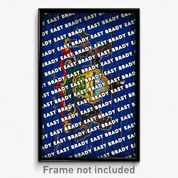 East Brady Pennsylvania Poster (PA City Souvenir 11x17 Town Print)