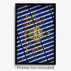 Mountainhome Pennsylvania Poster (PA City Souvenir 11x17 Town Print)