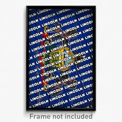 Lincoln Pennsylvania Poster (PA City Souvenir 11x17 Town Print)