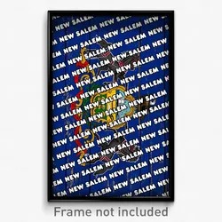 New Salem Pennsylvania Poster (PA City Souvenir 11x17 Town Print)