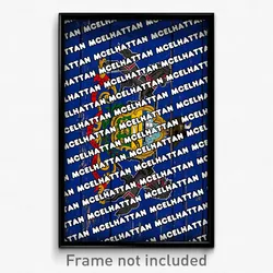 McElhattan Pennsylvania Poster (PA City Souvenir 11x17 Town Print)