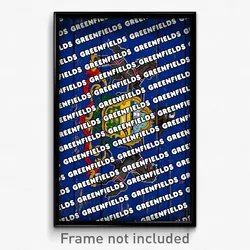 Greenfields Pennsylvania Poster (PA City Souvenir 11x17 Town Print)