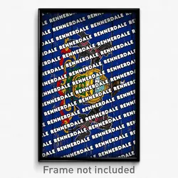Rennerdale Pennsylvania Poster (PA City Souvenir 11x17 Town Print)