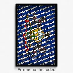 DeSales University Pennsylvania Poster (PA City Souvenir 11x17 Town Print)