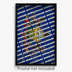 Shinglehouse Pennsylvania Poster (PA City Souvenir 11x17 Town Print)