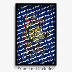 Curtisville Pennsylvania Poster (PA City Souvenir 11x17 Town Print)