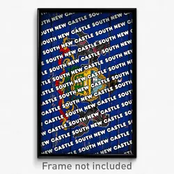 South New Castle Pennsylvania Poster (PA City Souvenir 11x17 Town Print)