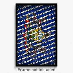 Harrisville Pennsylvania Poster (PA City Souvenir 11x17 Town Print)