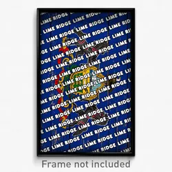 Lime Ridge Pennsylvania Poster (PA City Souvenir 11x17 Town Print)