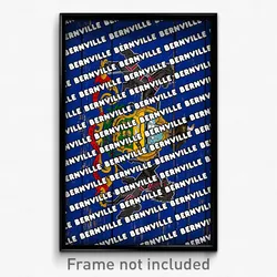 Bernville Pennsylvania Poster (PA City Souvenir 11x17 Town Print)