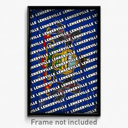 Lenkerville Pennsylvania Poster (PA City Souvenir 11x17 Town Print)