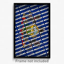 Beaver Meadows Pennsylvania Poster (PA City Souvenir 11x17 Town Print)